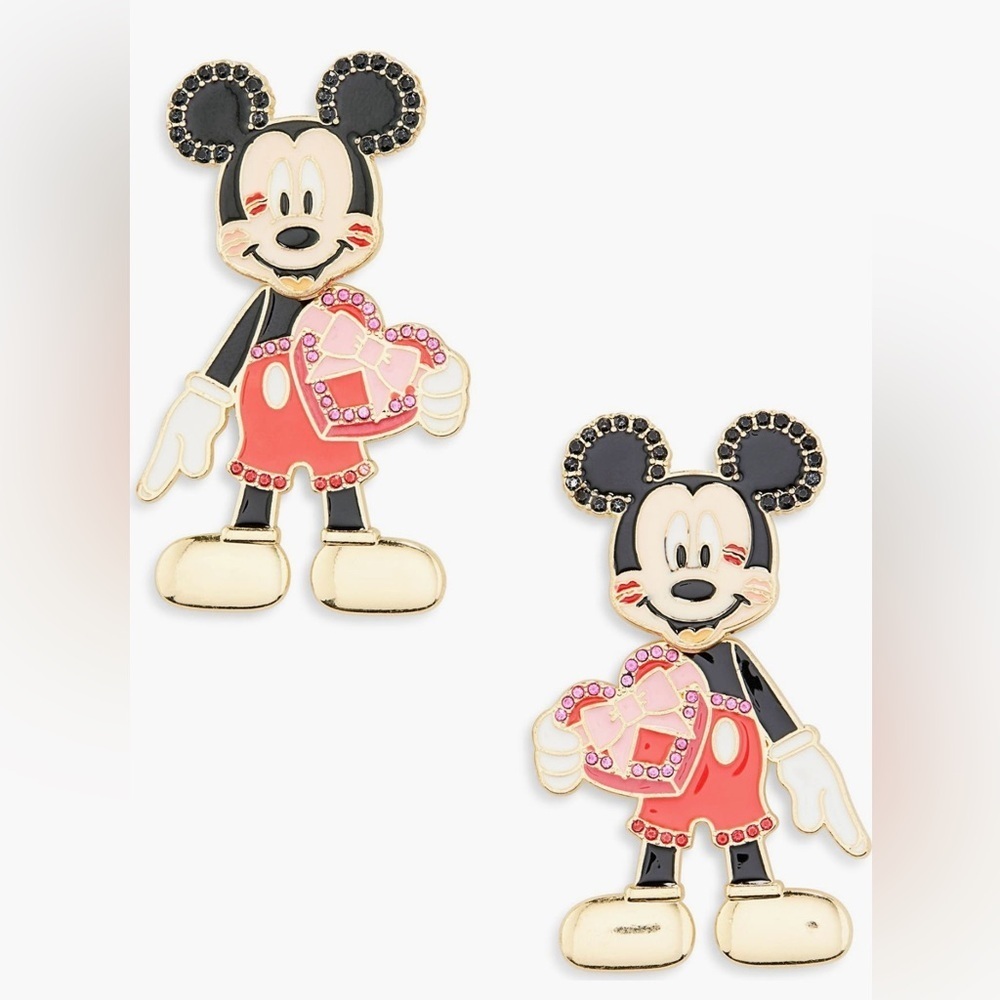 BaubleBar x Disney Valentine Mickey earrings NWT